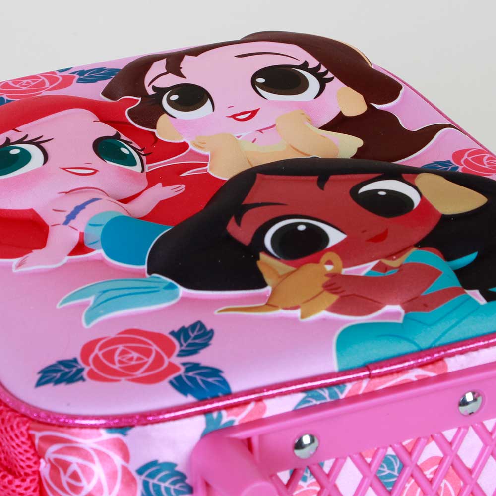 Sac à Dos 3D à Roulettes Petit Disney Princesses « Flowers »