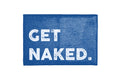 Tapis de Bain Antidérapant "Get Naked" Bleu
