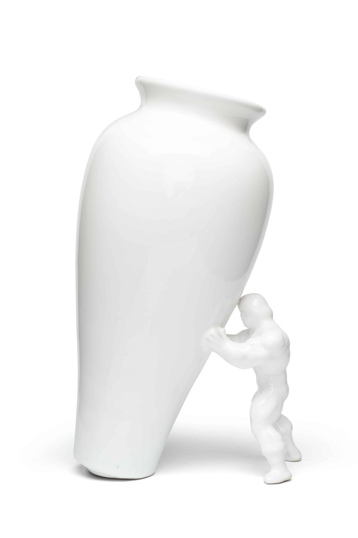 My White Superhero Vase