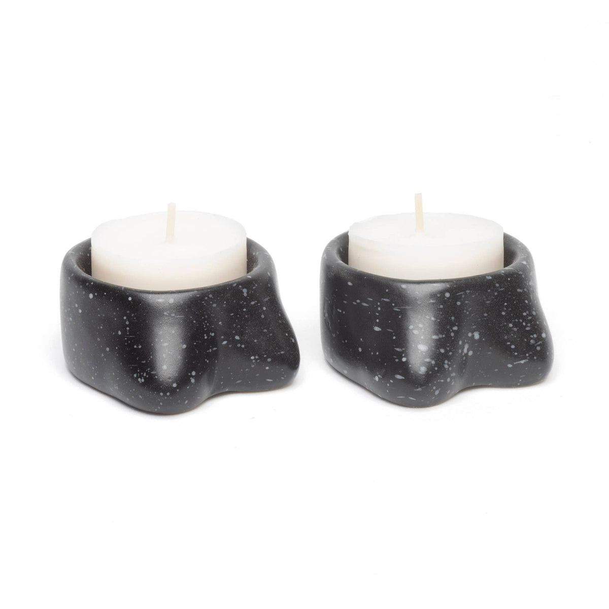 Small Black Tits Candlesticks