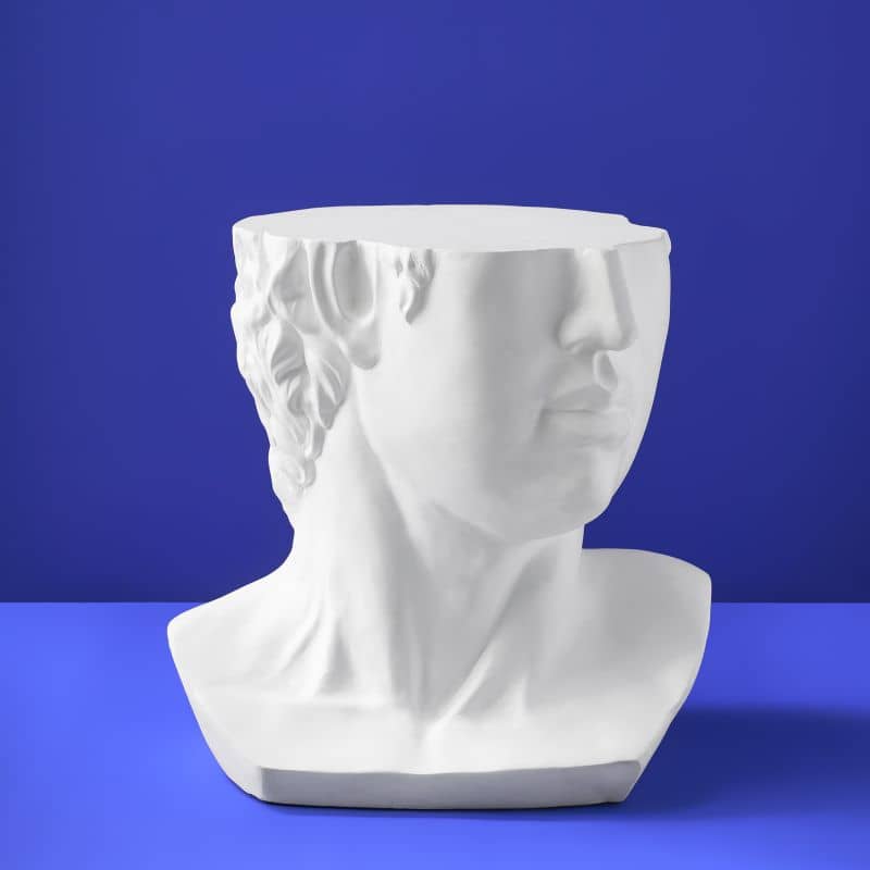 David side table, Magnesia White, 53 x 46 x 53 cm