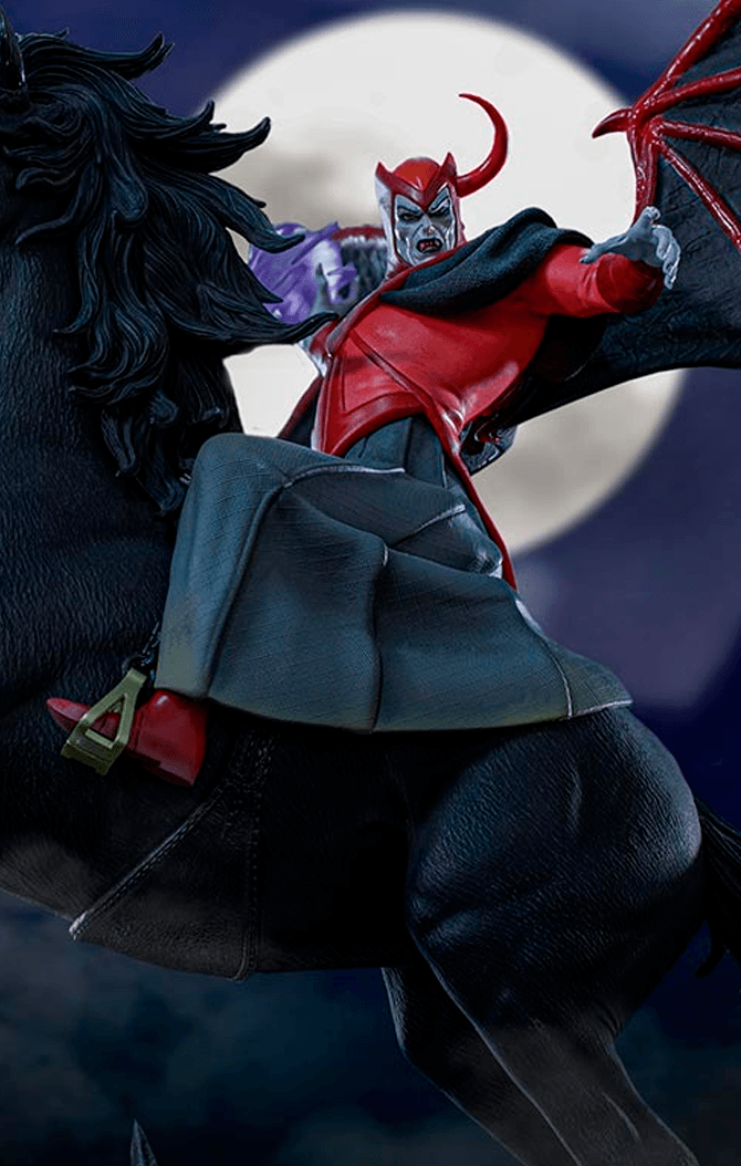 Venger with Nightmare & Shadow Demon Deluxe Statue - Dungeons & Dragons - Art Scale 1/10 - Iron Studios