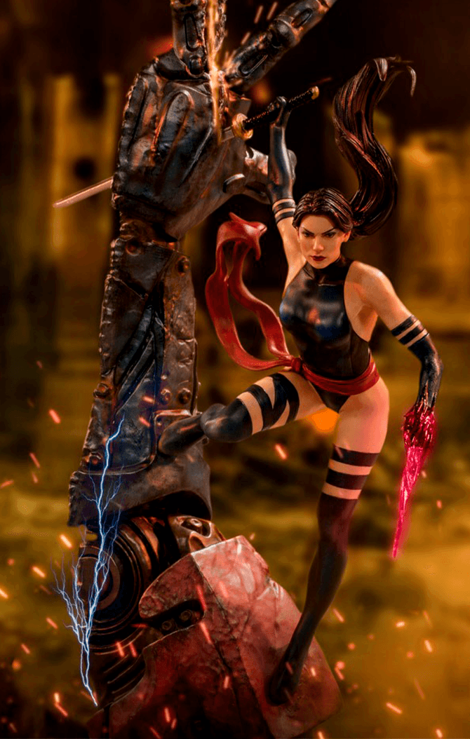 Psylocke Statue - X-Men - Marvel Comics - Art Scale 1/10