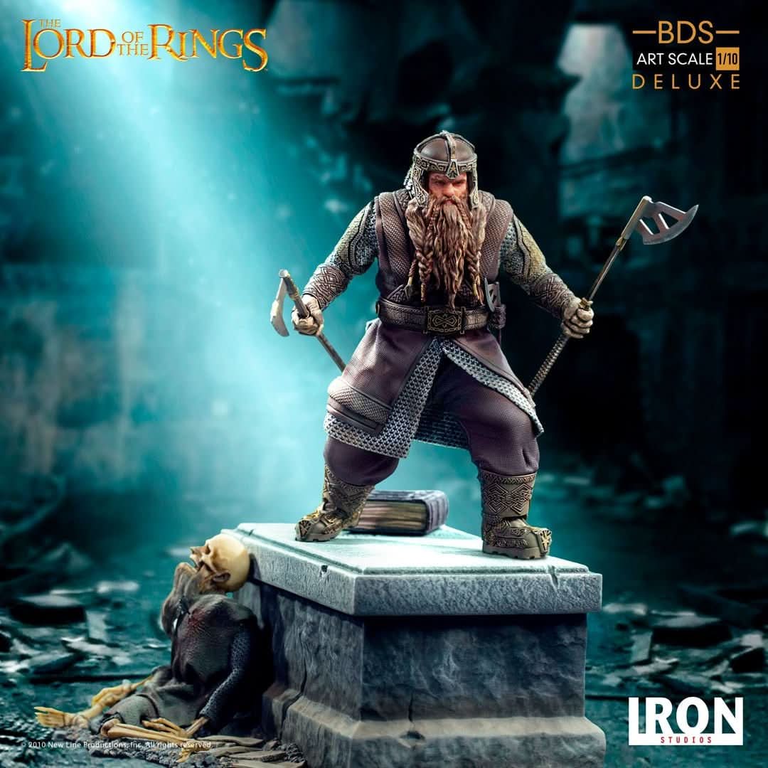 Gimli Deluxe Statue - Lord Of The Rings - Art Scale 1/10 - Iron Studios
