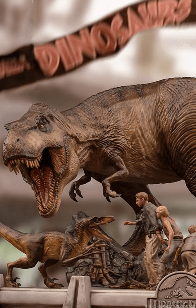 Diorama The Final Scene - Jurassic Park - Demi Scale 1/20