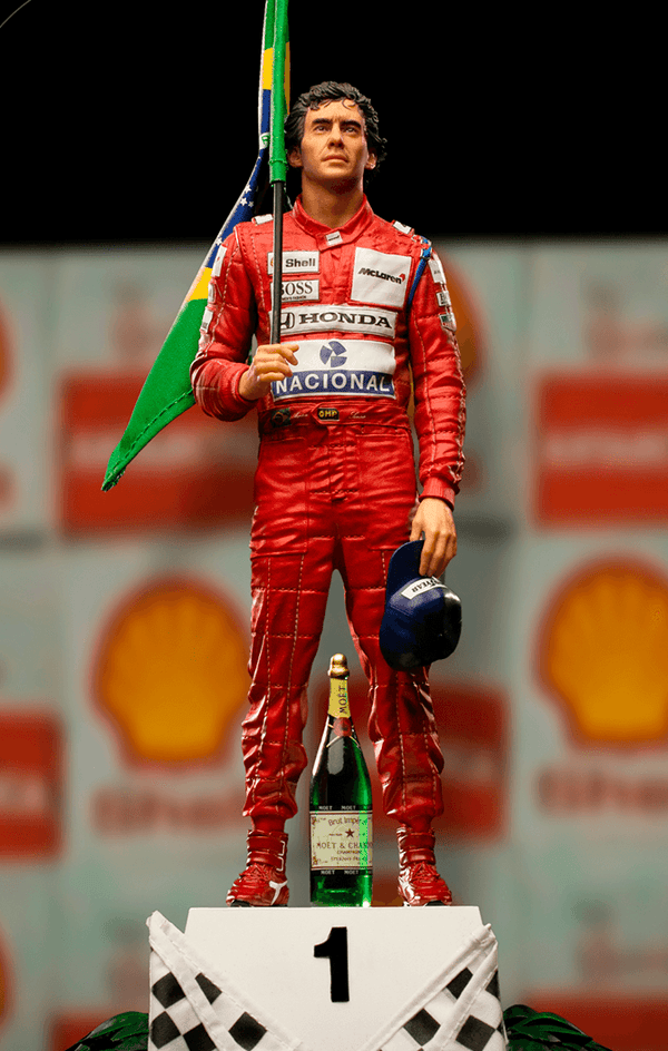 Ayrton Senna Deluxe Statue - 1991 Brazilian GP - Art Scale 1/10
