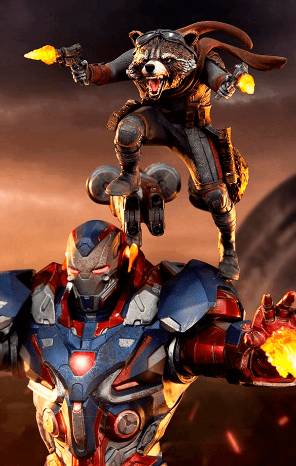Iron Patriot & Rocket Statue - Avengers: Endgame - Art Scale 1/10