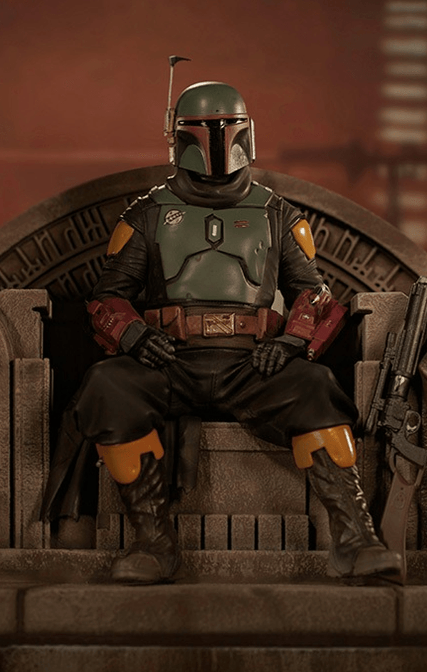 Boba Fett on Throne Statue - Star Wars: The Mandalorian - Art Scale 1/10