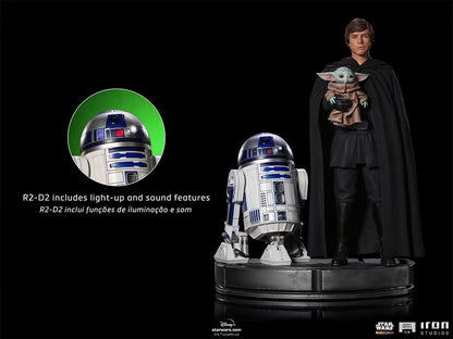 Luke Skywalker, R2-D2, and Grogu - Star Wars: The Mandalorian - Legacy Replica 1/4 - Iron Studios