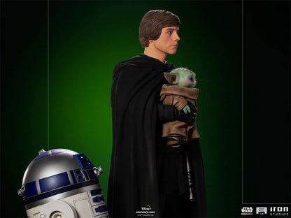 Luke Skywalker, R2-D2, and Grogu - Star Wars: The Mandalorian - Legacy Replica 1/4 - Iron Studios