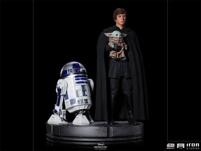 Luke Skywalker, R2-D2, and Grogu - Star Wars: The Mandalorian - Legacy Replica 1/4 - Iron Studios