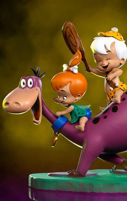Dino, Pebbles and Bamm-Bamm Statue - The Flintstones - Art Scale 1/10 - Iron Studios