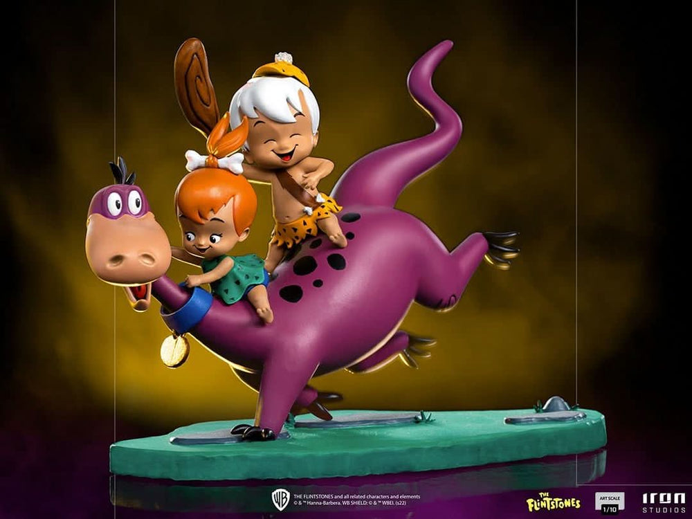 Dino, Pebbles and Bamm-Bamm Statue - The Flintstones - Art Scale 1/10