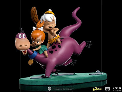 Dino, Pebbles and Bamm-Bamm Statue - The Flintstones - Art Scale 1/10 - Iron Studios