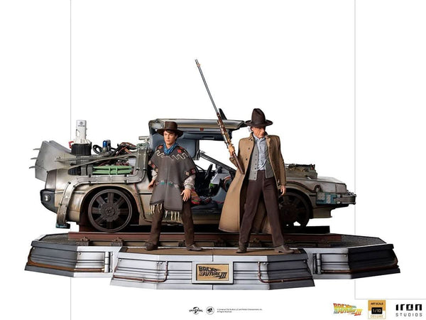 Delorean Full Set Deluxe Statue - Back to the Future III - Art Scale 1/10