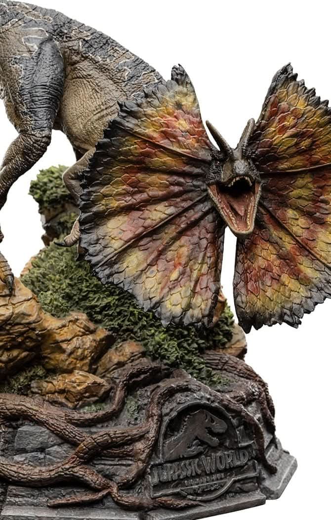 Dilophosaurus Statue - Jurassic World - Art Scale 1/10 - Iron Studios