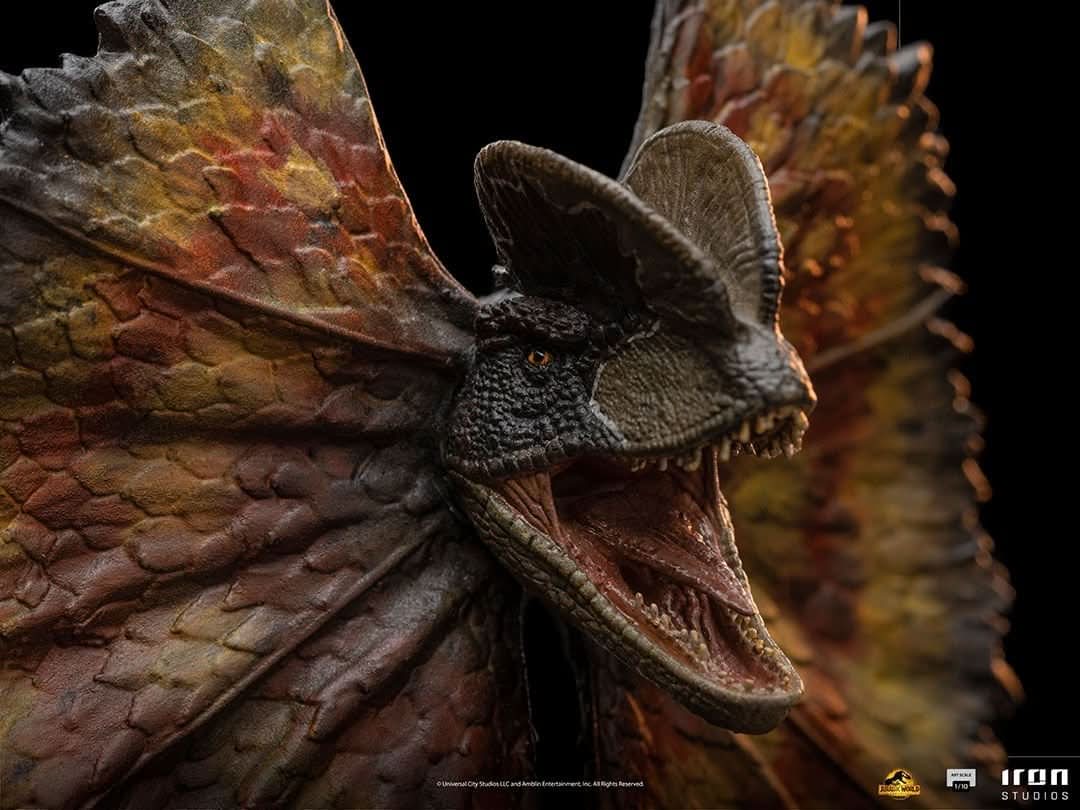 Dilophosaurus Statue - Jurassic World - Art Scale 1/10 - Iron Studios