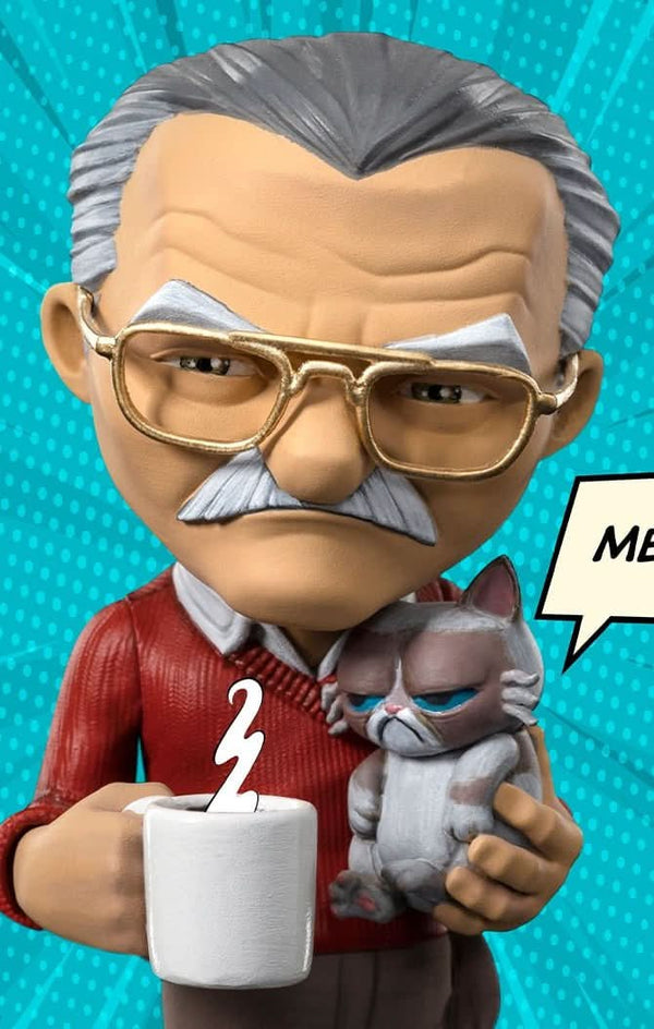 Stan Lee with Grumpy Cat Figure - Pow - Mini Co. - Spider-Man