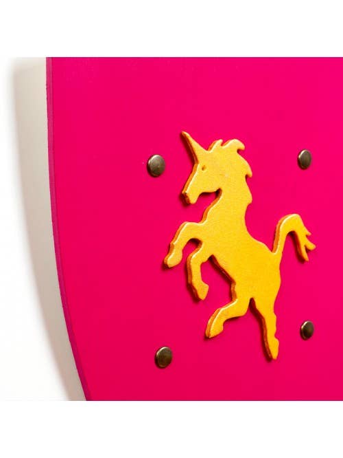 Bouclier Kamelot Rose avec Licorne L