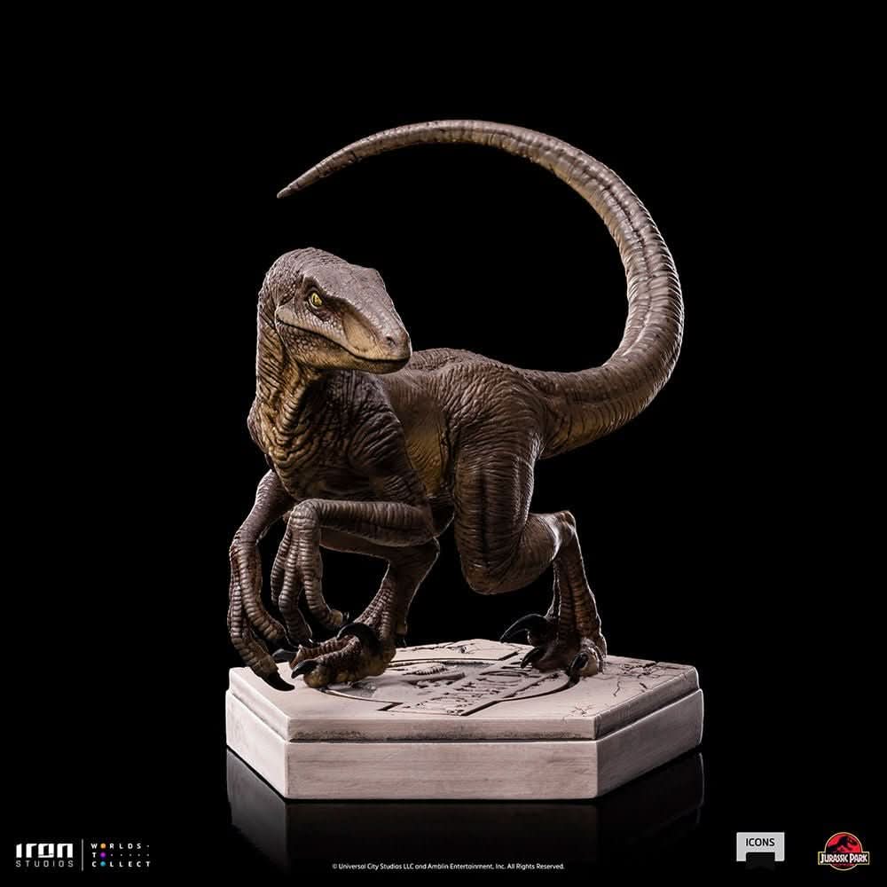 Velociraptor Statue C - Jurassic Park - Icons - Iron Studios