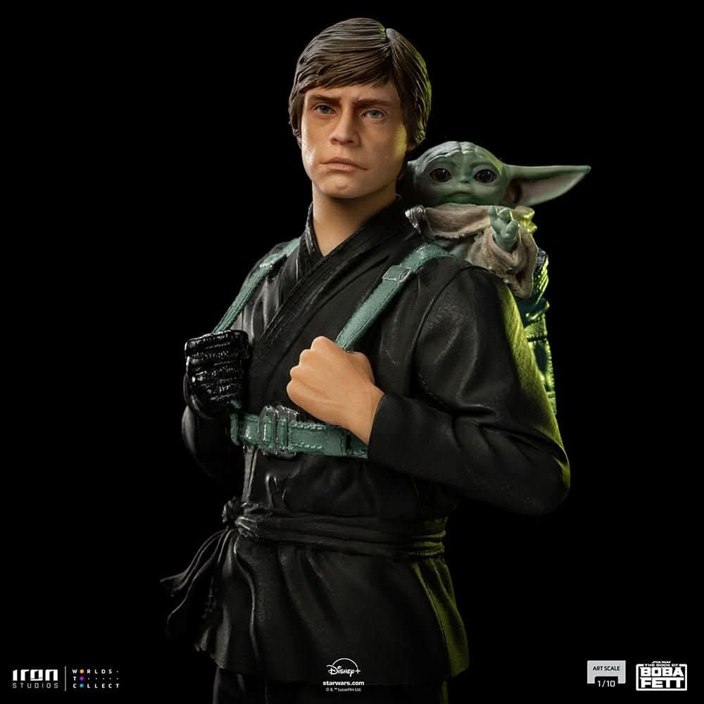 Luke Skywalker and Grogu Training Version Statue - Star Wars: The Book of Boba Fett - Art Scale 1/10 - Iron Studios