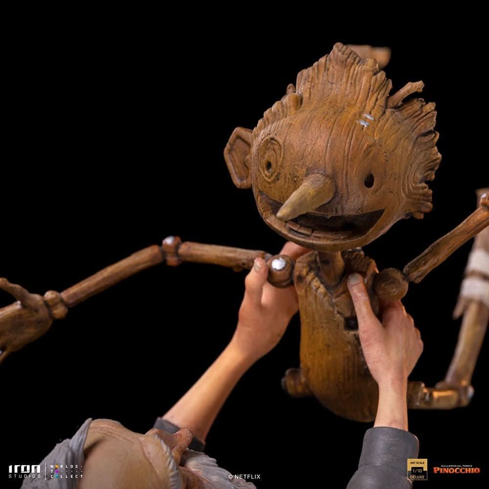 Geppetto & Pinocchio Deluxe Statue (Signed Version) - Pinocchio - Art Scale 1/10 - Iron Studios
