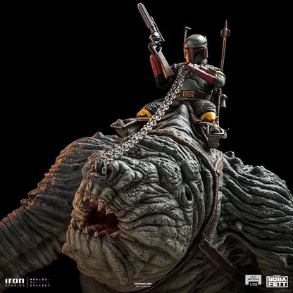 Boba Fett and Rancor Statue - Star Wars: The Book of Boba Fett - Demi Art Scale 1/20 - Iron Studios