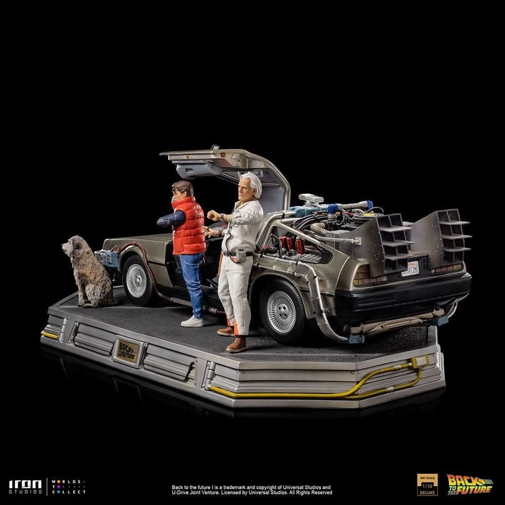 Delorean Full Set Deluxe Statue - Back to the Future - Art Scale 1/10 - Iron Studios