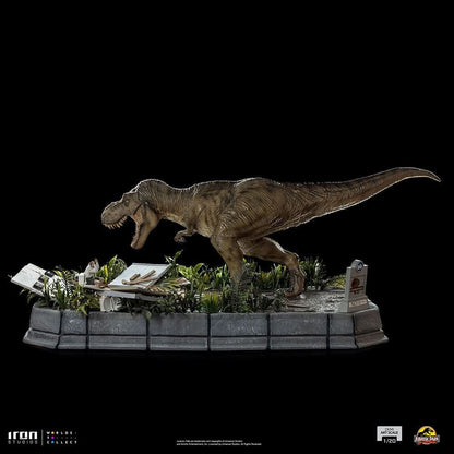 Statue T-Rex Attack Donald Gennaro - Jurassic Park - 1/20 Scale - Iron Studios