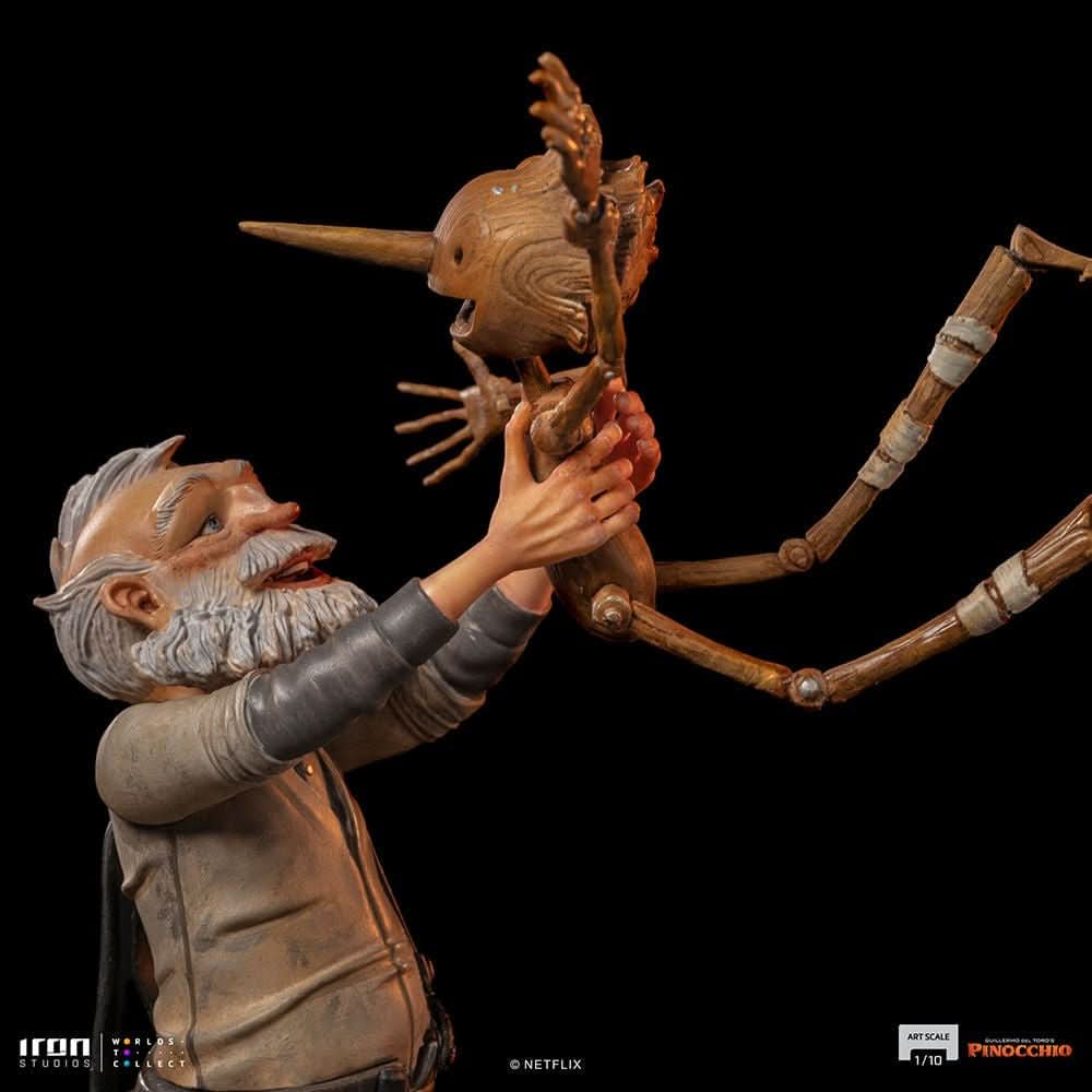 Geppetto & Pinocchio Statue - Pinocchio - Art Scale 1/10 - Iron Studios