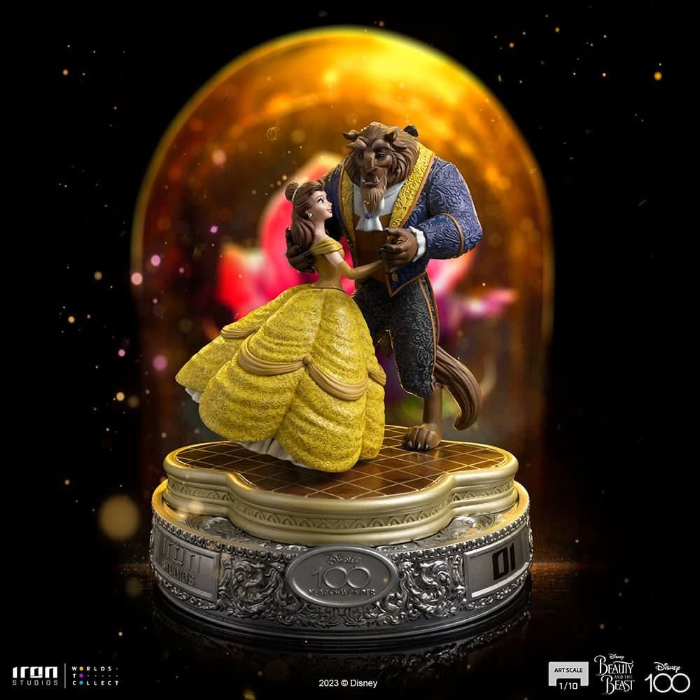 Statue Beauty and The Beast 100 Years Version - Disney 100th - Beauty and The Beast - Art Scale 1/10