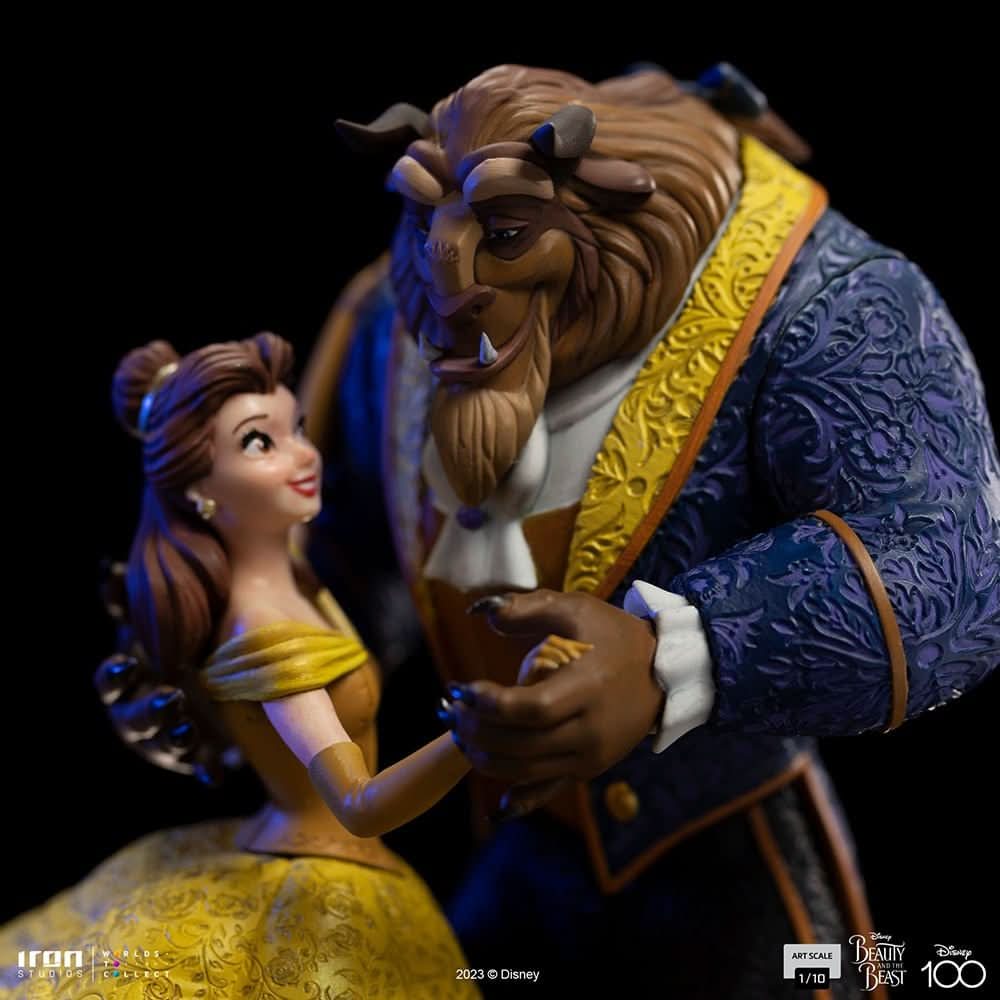 Beauty and The Beast Statue - Disney 100th - Beauty and The Beast - Art Scale 1/10 - Iron Studios