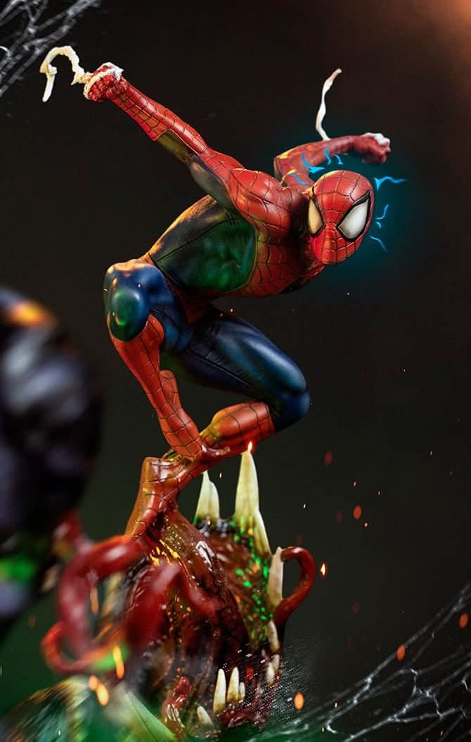 Spider-Man Deluxe Statue - Spider-Man vs Villains Diorama - BDS Art Scale 1/10 - Marvel Comics