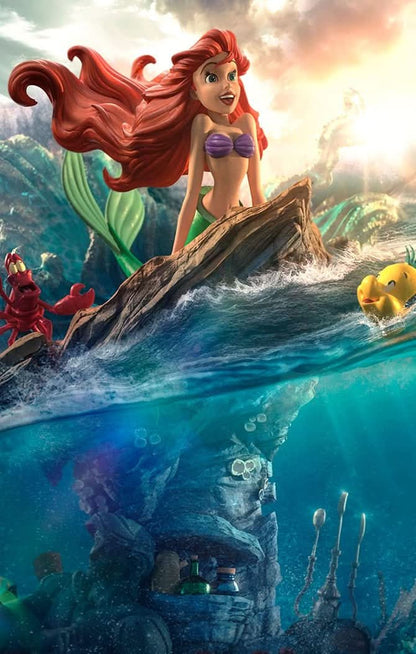 Little Mermaid Deluxe Statue - Disney 100th - The Little Mermaid - Art Scale 1/10 - Iron Studios