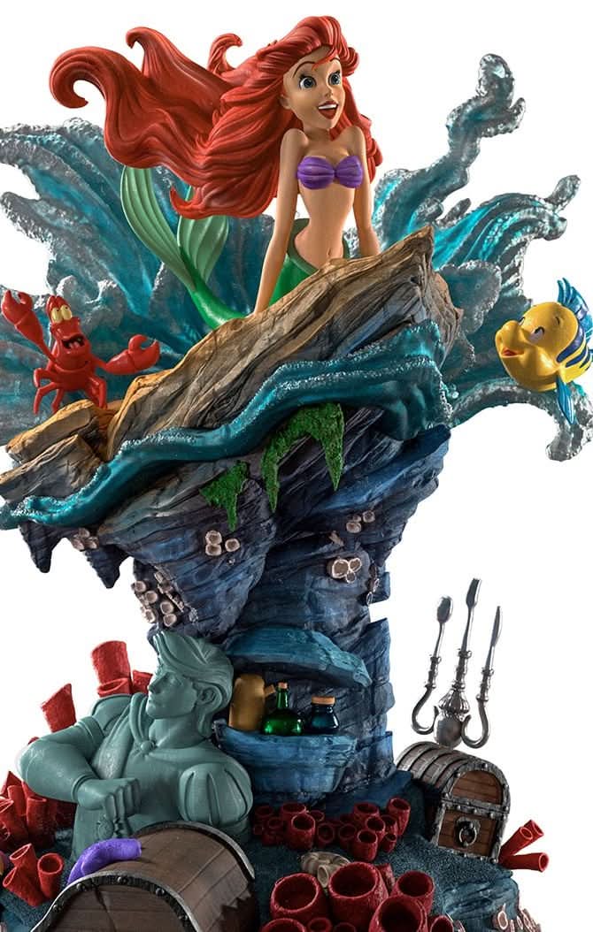 Little Mermaid Deluxe Statue - Disney 100th - The Little Mermaid - Art Scale 1/10 - Iron Studios