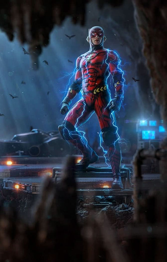 Flash Statue Alternate Version - The Flash Movie - Art Scale 1/10 - Iron Studios