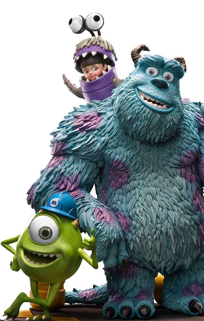 Statue Monsters Inc. Diorama 100 Years Version - Disney 100th - Monsters Inc. - Art Scale 1/10 - Disney Classics