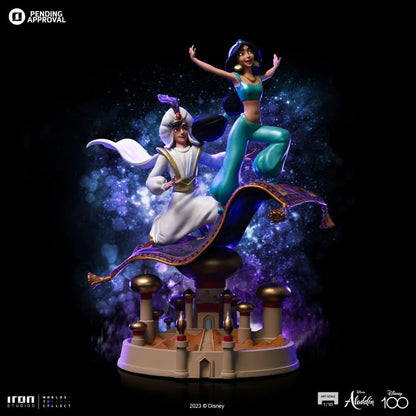 Aladdin and Jasmine Statue - Disney 100th - Art Scale 1/10 - Iron Studios