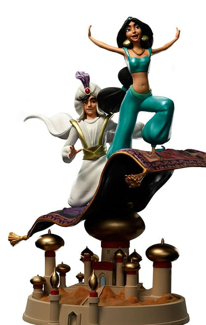 Aladdin and Jasmine Statue - Disney 100th - Art Scale 1/10 - Iron Studios