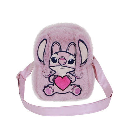 Sac à Bandoulière Action Plush Disney Lilo & Stitch « Angel Heart » – Rose