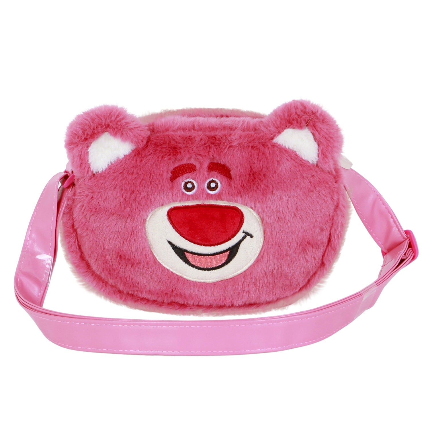 Sac à Bandoulière Plush Disney « Ours Lotso Strawberry-Mini »