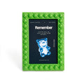 Groene fotolijst met bubbelmotief "Memory".