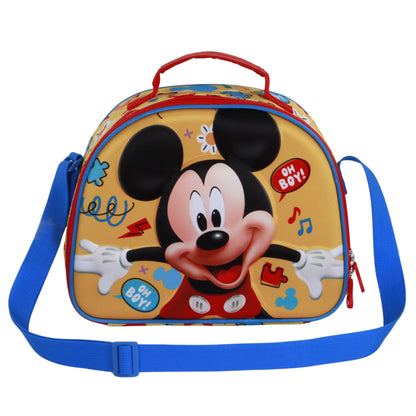 Sac Repas 3D Disney Mickey Mouse « Boy » – Jaune