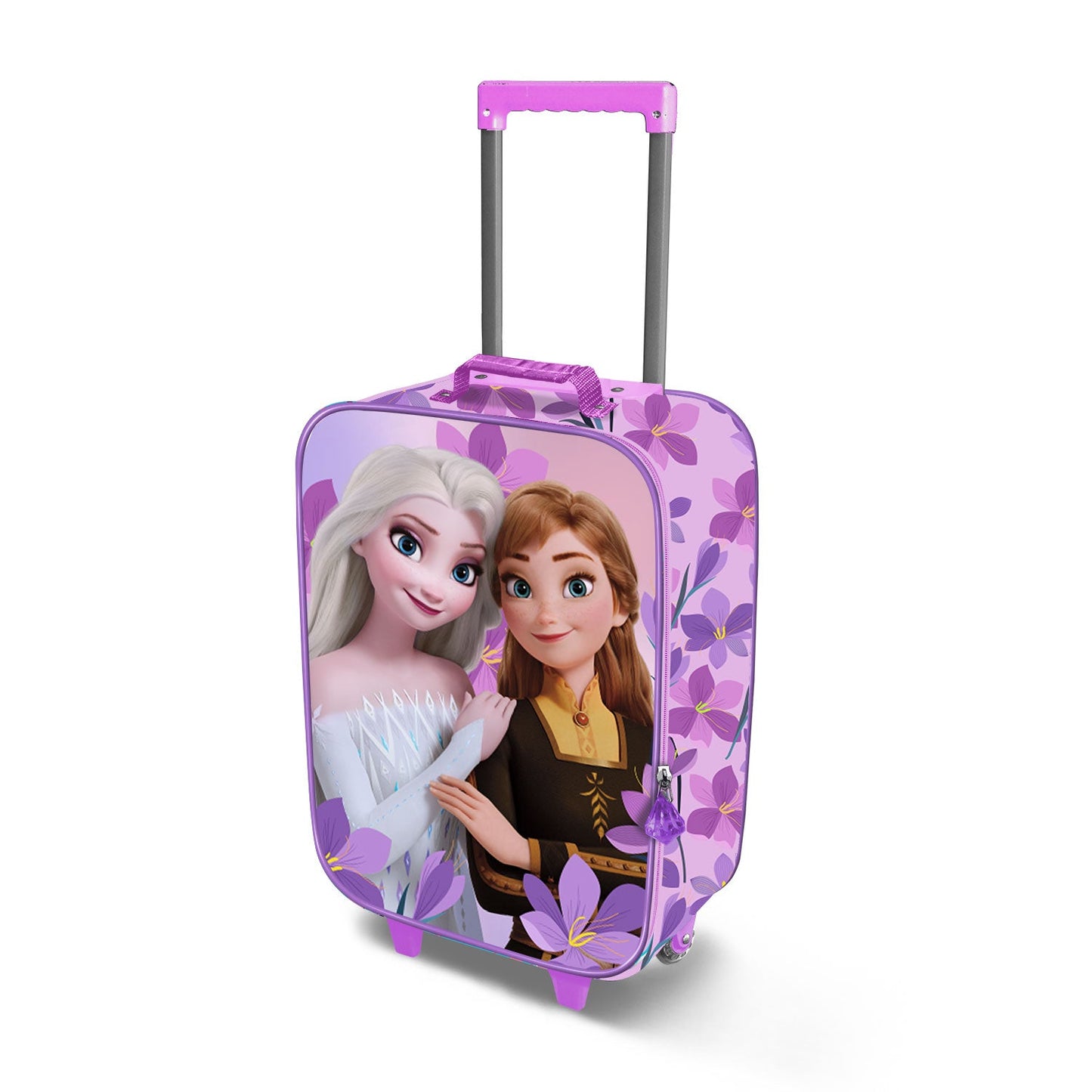 Valise à Roulettes Soft 3D Disney La Reine des Neiges 2 « Violet »