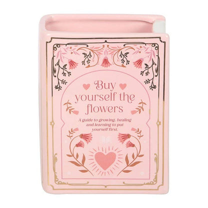 Vase en Forme de Livre Rose