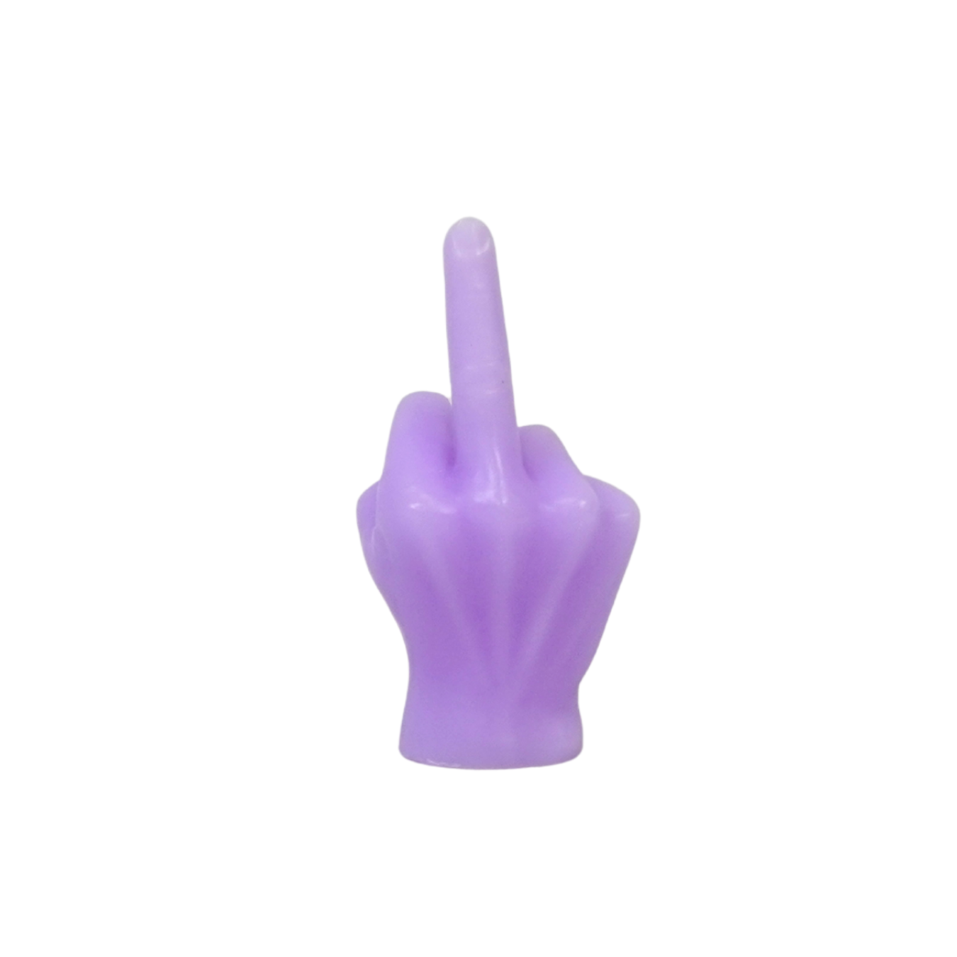 Candle - Middle Finger - Wax - Lilac - 310 grams - 10x9x17 cm