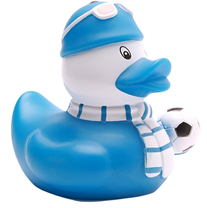 Blue Football Supporter Duck