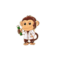 Chemist Monkey Pin