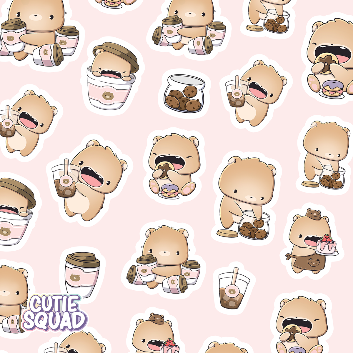 Barista Bear Sticker Sheets