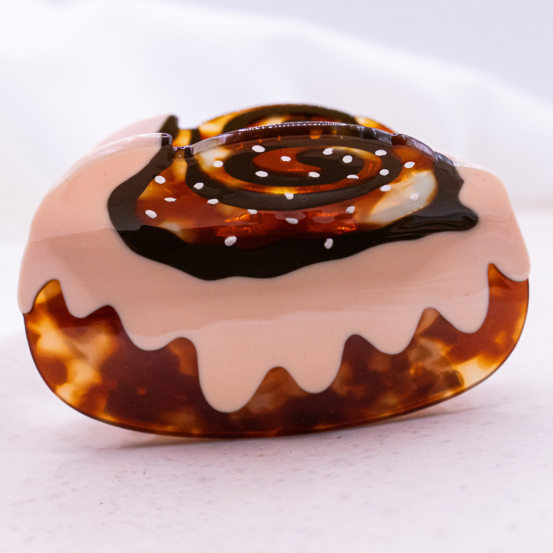 Swedish Cinnamon Roll Hair Clip